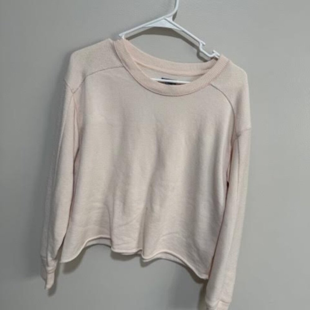Light Pink Cropped Arie Sweatshirt